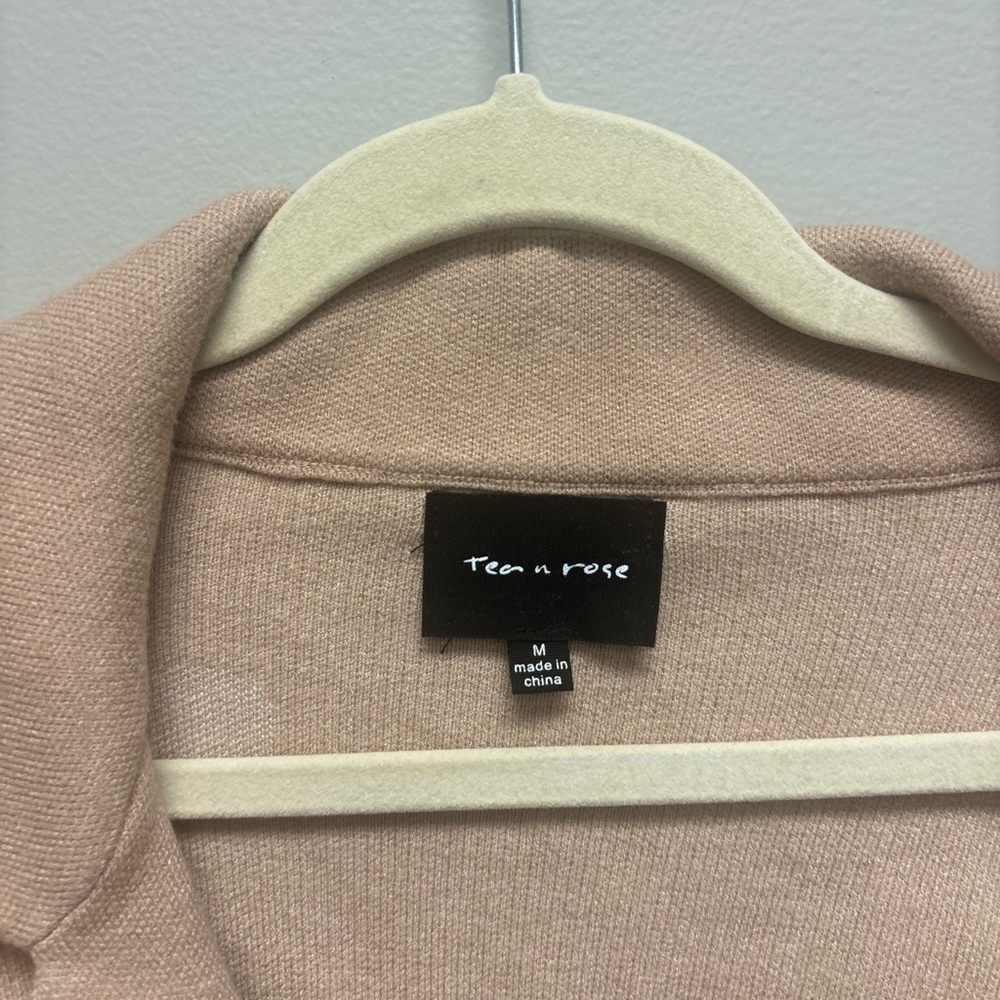 Daisy Print Sweater Coat - Picture 4 of 5